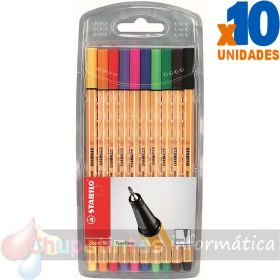 Stabilo Point 88 Pack de 10 Rotuladores colores surtidos-1