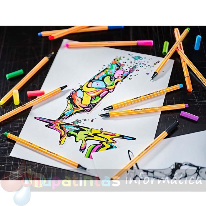 Stabilo Point 88 Pack de 15 Rotuladores colores surtidos-4
