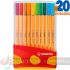 Stabilo Point 88 Pack de 20 Rotuladores colores surtidos-1