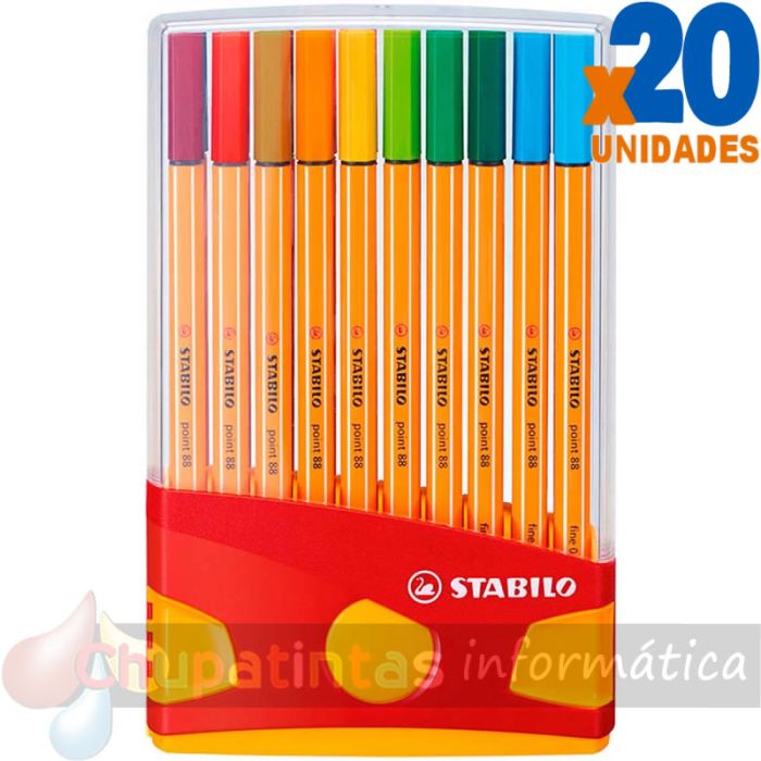 Stabilo Point 88 Pack de 20 Rotuladores colores surtidos-1