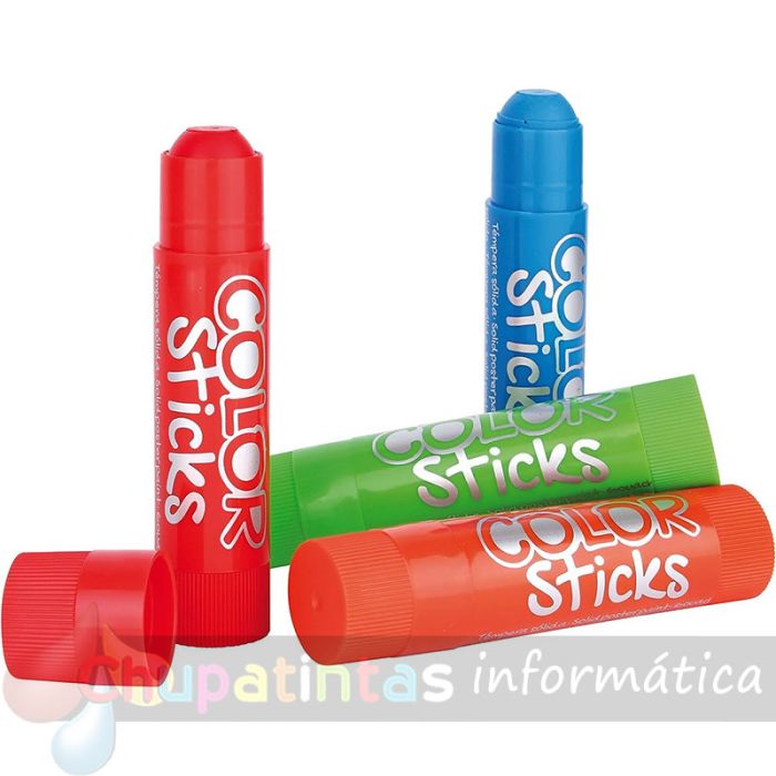 Apli Color Sticks Textil - Pack 6 Unidades de 6g - Colores Surtidos Resistentes Al Lavado-2