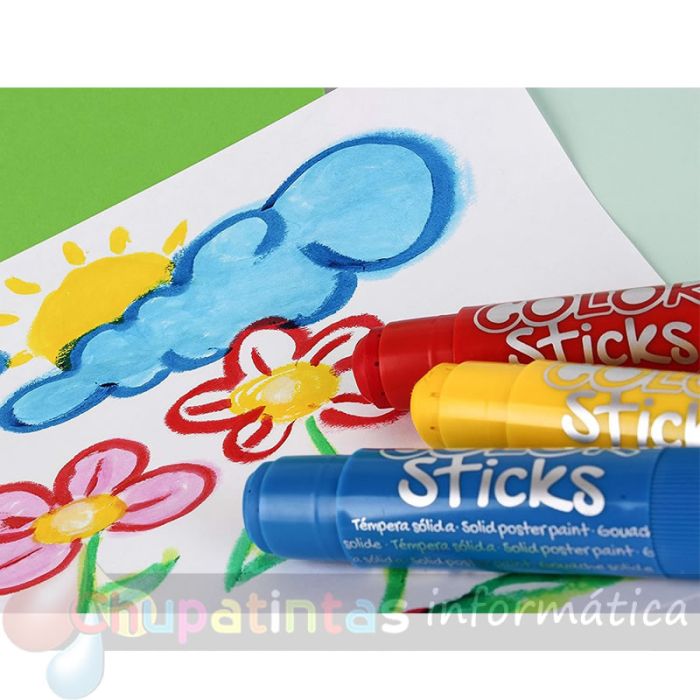 Apli Color Sticks Textil - Pack 6 Unidades de 6g - Colores Surtidos Resistentes Al Lavado-4