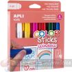 Apli Kids Color Sticks Window Pack 6 Temperas Solidas 6gr - Especiales para Dibujar y Pintar sobre Cristales - Facil Limpieza - Colores Surtidos
