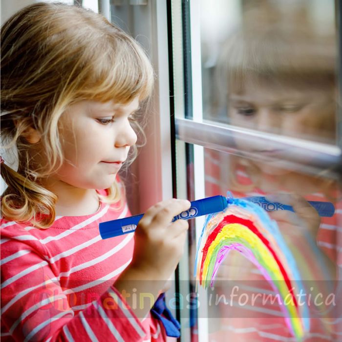 Apli Kids Color Sticks Window - Pack 6 Temperas Solidas 6gr - Especiales para cristales - Colores Surtidos-4