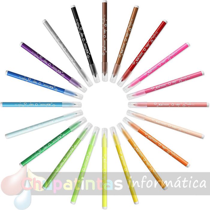 Bic Kids Couleur Pack de 24 Rotuladores - Punta Mediana - Lavable - Colores Surtidos-3
