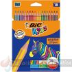 Bic Kids Evolution Stripes Caja de 18 Lapices de Colores surtidos - Fabricados en Resina - Punta Ultraresistente - Mina Pigmentada de 3.20 mm