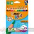 Bic Kids Evolution Triangle Pack de 12 Lápices de Colores Triangulares-1