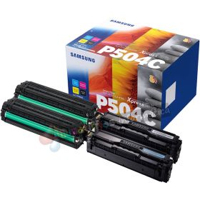 Samsung CLP415/CLX4195 Pack de 4 Cartuchos de Tóner Originales - CLT-P504C/SU400A-1