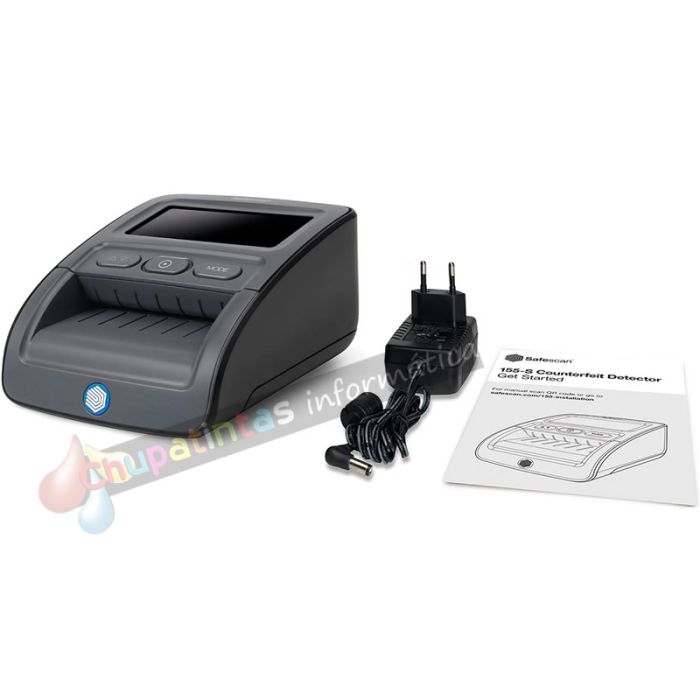 Safescan 155-S Detector de Billetes Falsos - 7 Sistemas de Verificacion - Deteccion y Recuento - Pantalla LCD