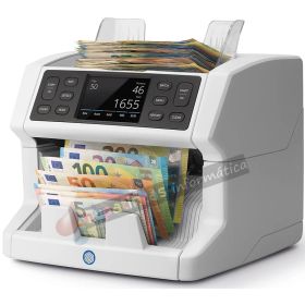 Safescan 2865-S Contadora de Billetes Euro Mezclados - Capacidad hasta 500 Billetes - 1200 Billetes pm  - Detección de Falsos-1