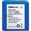 Safescan LB-105 Bateria Recargable para Detector de Billetes Falsos Safescan 155-S, 165-S y 185-S - Autonomia hasta 30h