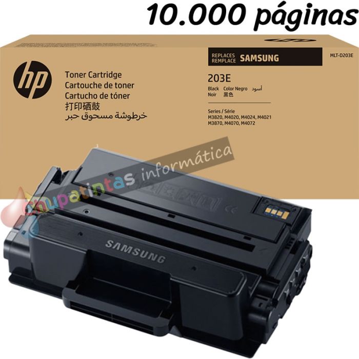 Samsung MLT-D203E Negro Cartucho de Tóner Original - SU885A