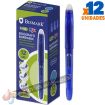 Bismark Fix Boligrafo Borrable - Punta Fina 0.7mm - Con Capuchon - Color Azul