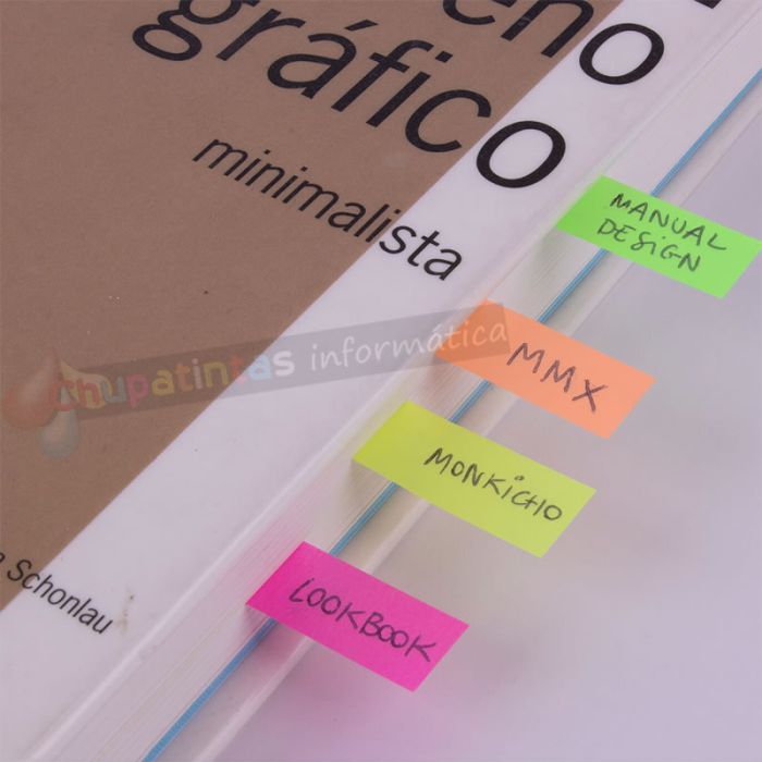 Apli Índices Adhesivos Film Zigzag 45x12mm 4 Dispensadores de 40 Índices-5
