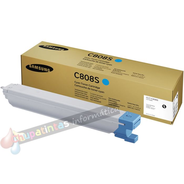 Samsung CLT-C808S Cian Cartucho de Tóner Original - SS560A