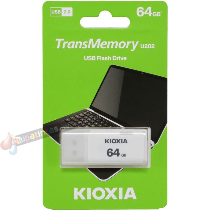 Kioxia TransMemory U202 Memoria USB 2.0 64GB (Pendrive) Blanco-3