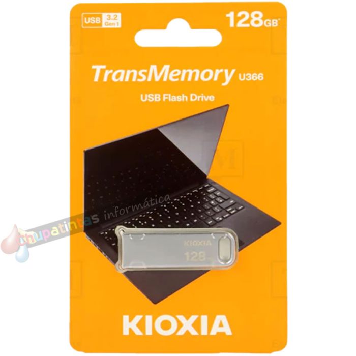 Kioxia TransMemory U366 Memoria USB 3.2 128GB - Cuerpo Metálico (Pendrive)-4