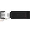 Kingston DataTraveler 70 Memoria USB Tipo C 64GB - USB-C 3.2 Gen 1 - Con Tapa - Color Negro (Pendrive)
