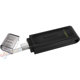 Kingston DataTraveler 70 Memoria USB Tipo C 256GB - USB-C 3.2 Gen 1 - Con Tapa - Color Negro (Pendrive)-3