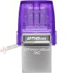 Kingston DataTraveler microDuo 3C Memoria USB-A + USB-C 256GB 3.2 Gen 1 - Velocidad de Lectura 200 MB/s - Tapon Protector (Pendrive)
