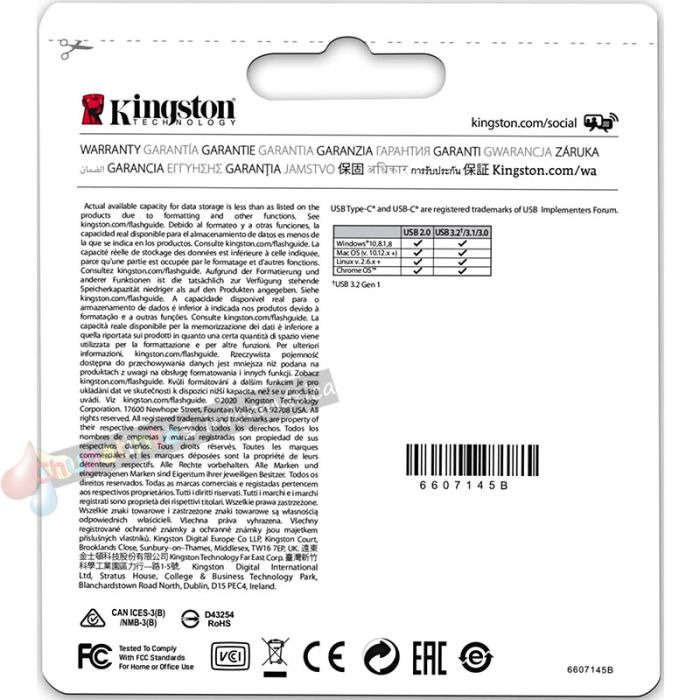 Kingston DataTraveler microDuo 3C Memoria USB-A + USB-C 256GB 3.2 Gen 1 - Velocidad de Lectura 200 MB/s - (Pendrive)-4