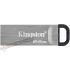 Kingston DataTraveler Kyson Memoria USB 64GB - 3.2 Gen 1 - 200 MB/s en Lectura - Diseño Metálico - Color Plata (Pendrive)-1