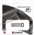Kingston DataTraveler Kyson Memoria USB 64GB - 3.2 Gen 1 - 200 MB/s en Lectura - Diseño Metálico - Color Plata (Pendrive)-3