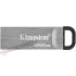 Kingston DataTraveler Kyson Memoria USB 128GB - 3.2 Gen 1 - 200 MB/s en Lectura - Diseño Metálico - Color Plata (Pendrive)-1