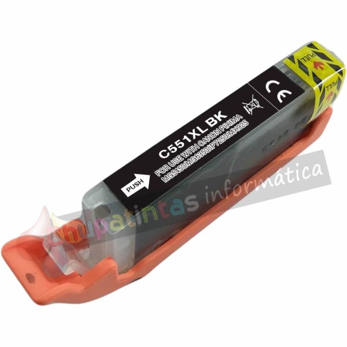Canon CLI551XL Negro Cartucho de Tinta Genérico - Reemplaza 6443B001/6508B001-1