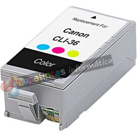 Canon CLI36 Color Cartucho de Tinta Genérico - Reemplaza 1511B001