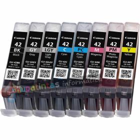 Canon CLI42 Pack de 8 Cartuchos de Tinta Originales - 6384B010-3