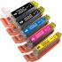 Canon PGI520/CLI521 Pack de 5 Cartuchos de Tinta Genéricos