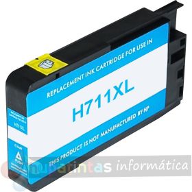 HP 711 Cian Cartucho de Tinta Genérico - Reemplaza CZ130A