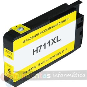 HP 711 Amarillo Cartucho de Tinta Genérico - Reemplaza CZ132A