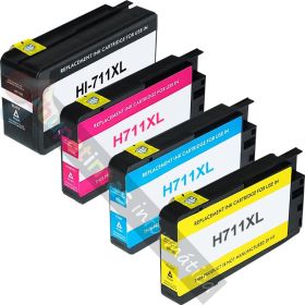 HP 711 Cartuchos Tinta Generico Pack Ahorro 4 Cartuchos