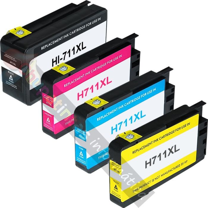 HP 711 Cartuchos Tinta Generico Pack Ahorro 4 Cartuchos