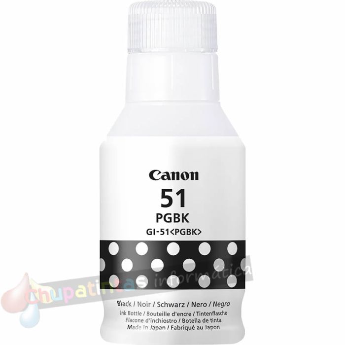 Canon GI51 Negro Botella de Tinta Original - GI51PGBK/4529C001-2