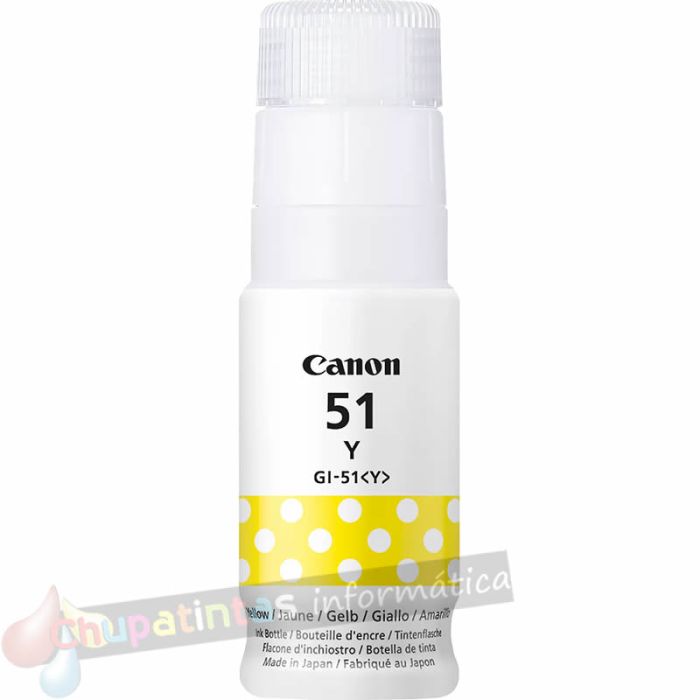 Canon GI51 Amarillo Botella de Tinta Original - GI51Y/4548C001-2