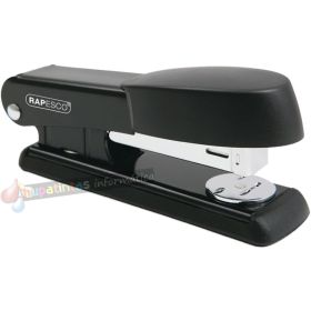 Rapesco Bowfin Grapadora Metálica de Sobremesa - Hasta 25 Hojas - Grapas 26/6, 24/6 - Grapado Cerrado y Abierto - Negro-1