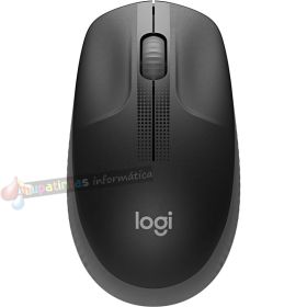 Logitech M190 Full Size Ratón Inalámbrico USB 1000dpi - 3 Botones - Gran Tamaño - Uso Ambidiestro - Color Negro/Gris Oscuro-1