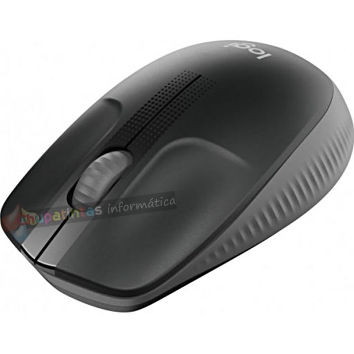 Logitech M190 Full Size Ratón Inalámbrico USB 1000dpi - 3 Botones - Gran Tamaño - Uso Ambidiestro - Color Negro/Gris Oscuro-3