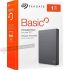 Seagate Disco Duro Externo 1TB 2.5" Basic - USB 3.2 Gen 1 - Color Plata-1