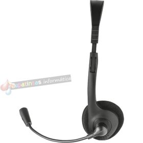 Trust Primo Chat Auriculares con Microfono - Control de Volumen - Diadema Ajustable - Jack 3.5mm - Color Negro-1