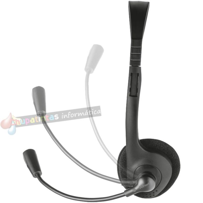 Trust Primo Chat Auriculares con Microfono - Control de Volumen - Diadema Ajustable - Jack 3.5mm - Color Negro-3