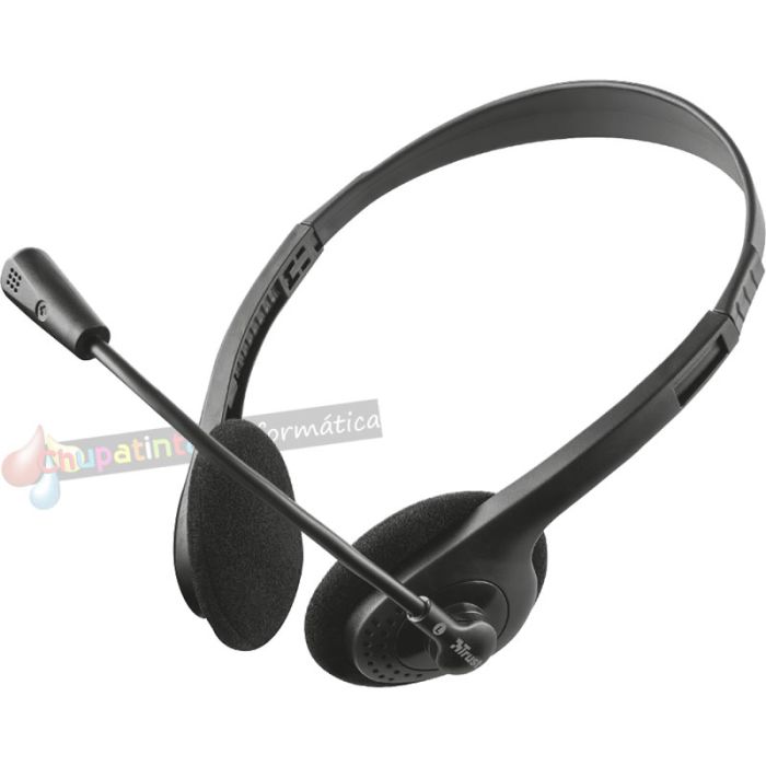 Trust Primo Chat Auriculares con Microfono - Control de Volumen - Diadema Ajustable - Jack 3.5mm - Color Negro-4