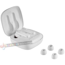 Mars Gaming MHIB Auriculares Gaming - Bluetooth 5.1 TWS - hasta 16h - Táctiles - Cancelación de Ruido - IPX4 - Color Blanco-3