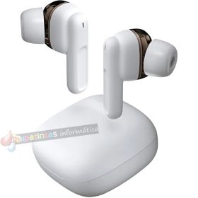 Mars Gaming MHIB Auriculares Gaming - Bluetooth 5.1 TWS - hasta 16h - Táctiles - Cancelación de Ruido - IPX4 - Color Blanco-1