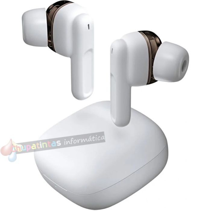 Mars Gaming MHIB Auriculares Gaming - Bluetooth 5.1 TWS - hasta 16h - Táctiles - Cancelación de Ruido - IPX4 - Color Blanco-1