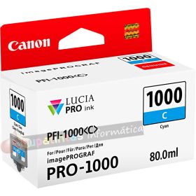 Canon PFI1000 Cian Cartucho de Tinta Original - PFI1000C/0547C001-1