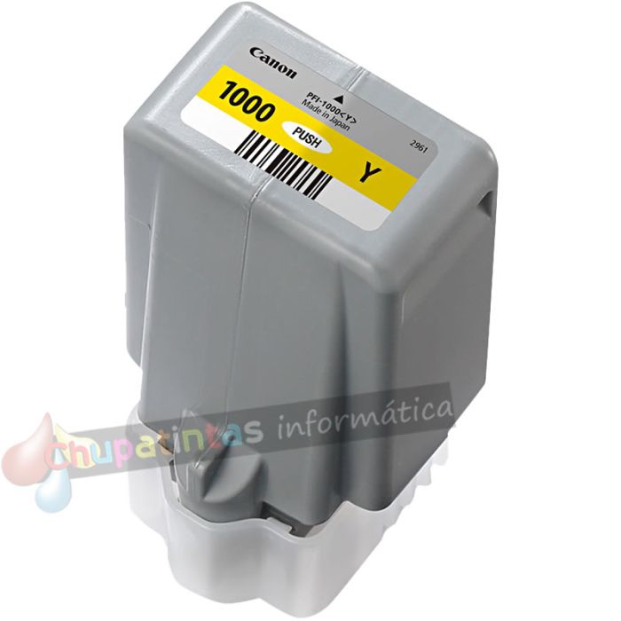 Canon PFI1000 Amarillo Cartucho de Tinta Original - PFI1000Y/0549C001-2